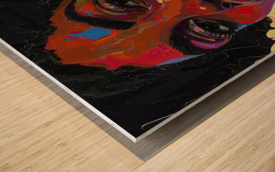 Vibrant Introspection Wood print