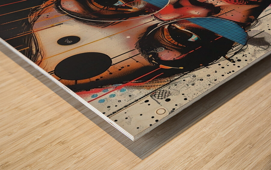 Echoes of Innovation Wood print