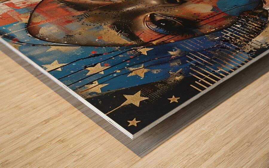 Libertys Gaze Wood print