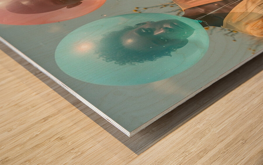 Pastel Harmony Wood print