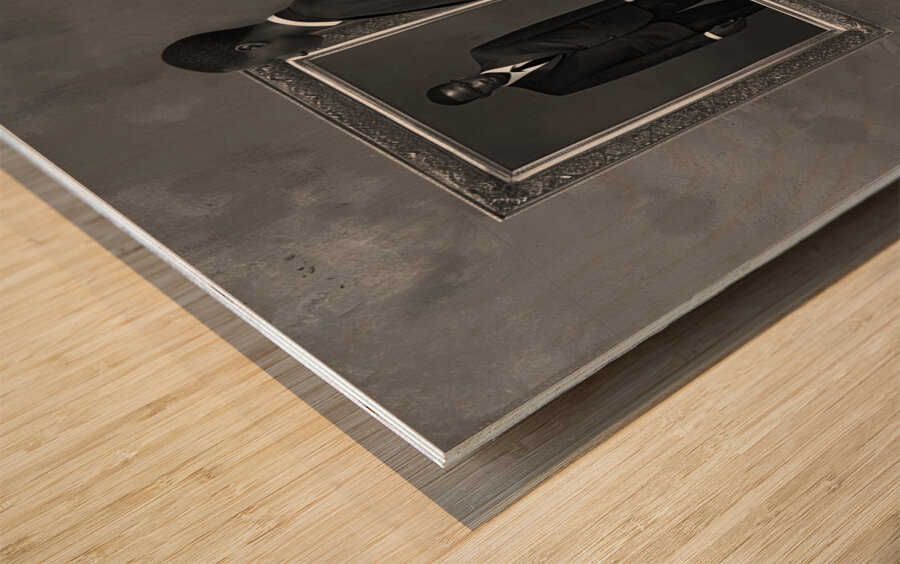 The Suit of Reflection Wood print