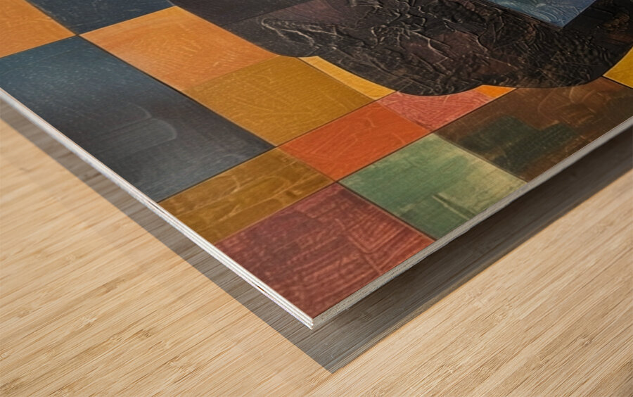 Patchwork of Emotions Wood print