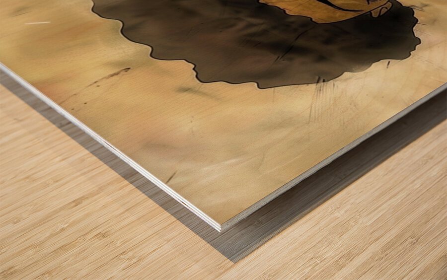 Serene Prayer Wood print