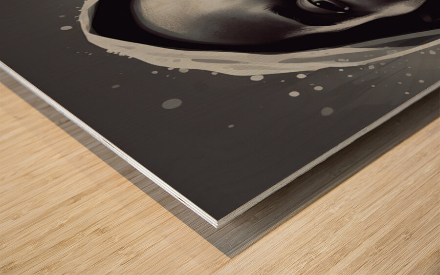 The Black Mamba Wood print