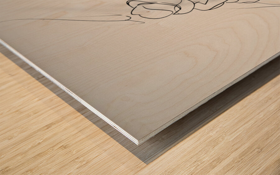 Jazz Elegance Wood print