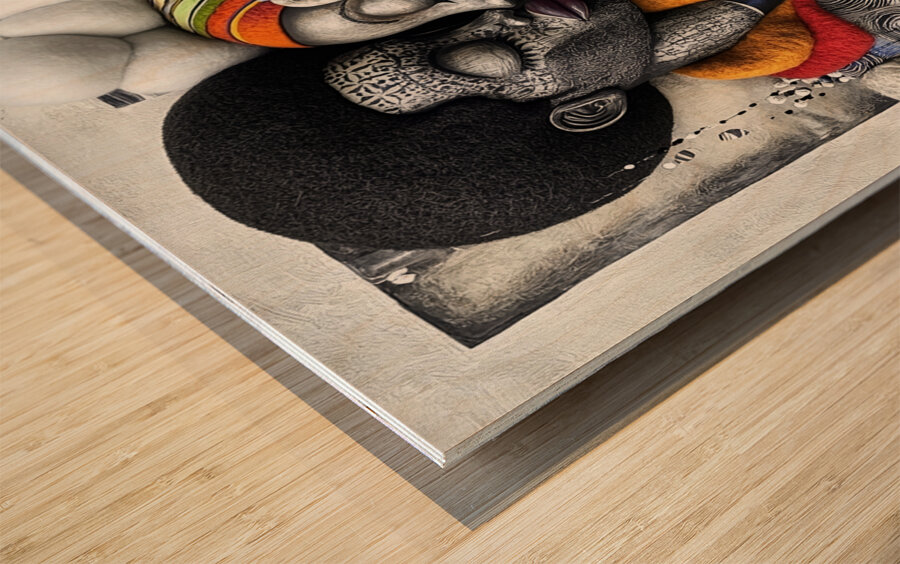 Ancestral Harmony Wood print