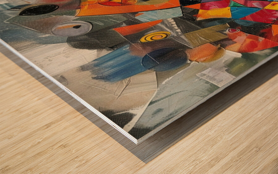 Zahra the Cosmic Dreamer Wood print