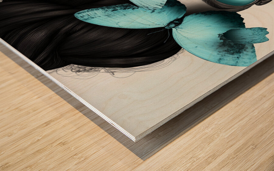 Aqua Allure Wood print