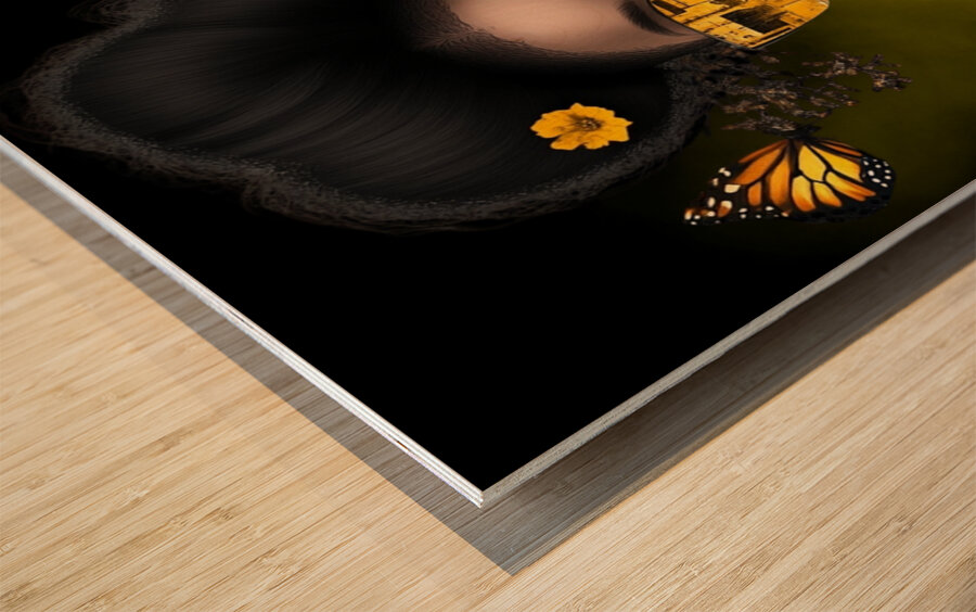 Urban Monarch Wood print