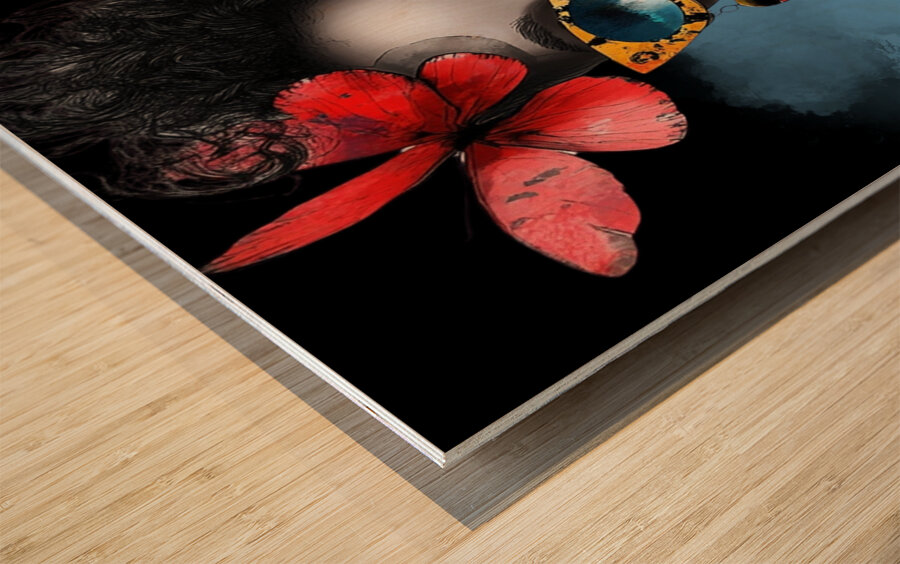 Crimson Couture Wood print