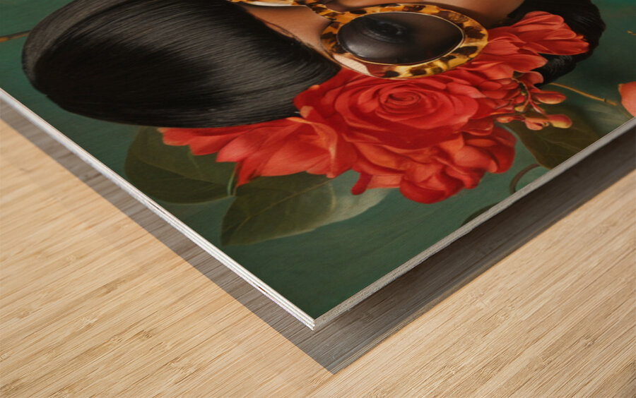 Flora Royale Wood print