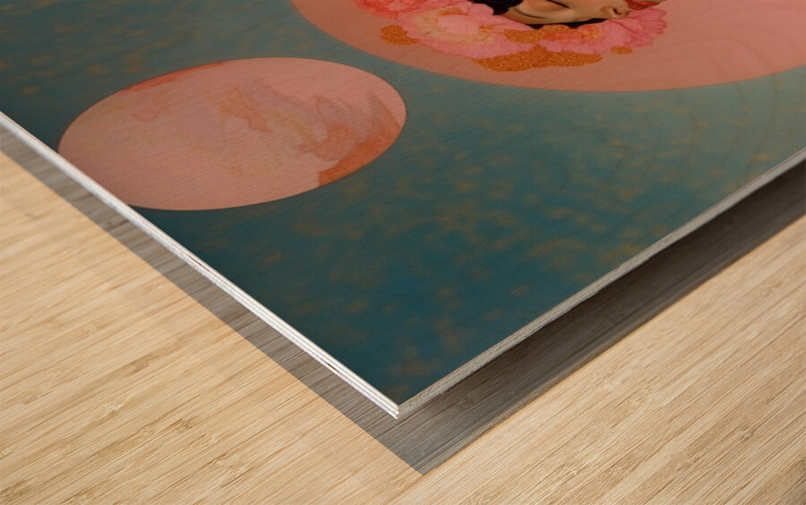 Ethereal Bloom Wood print