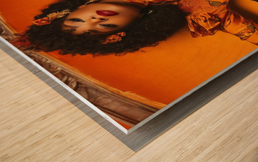 Golden Throne Wood print