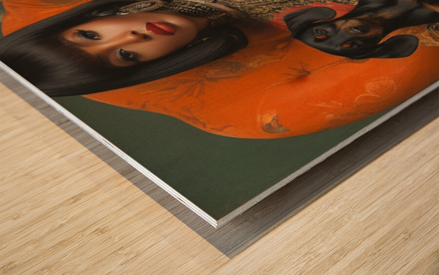 Golden Throne Wood print