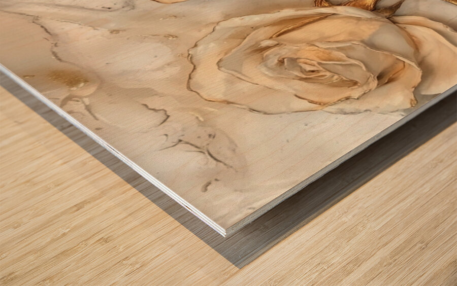 Gilded Devotion Wood print