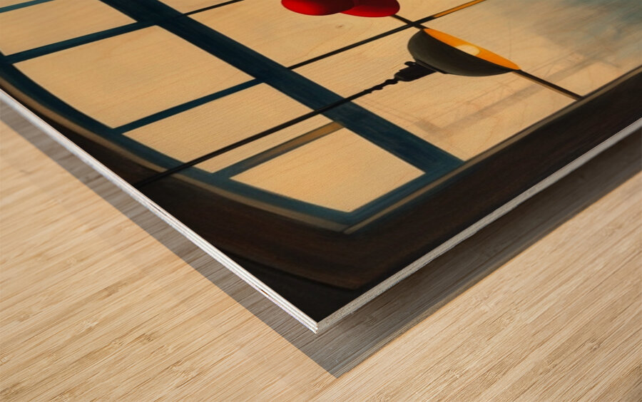 The Last Train Wood print