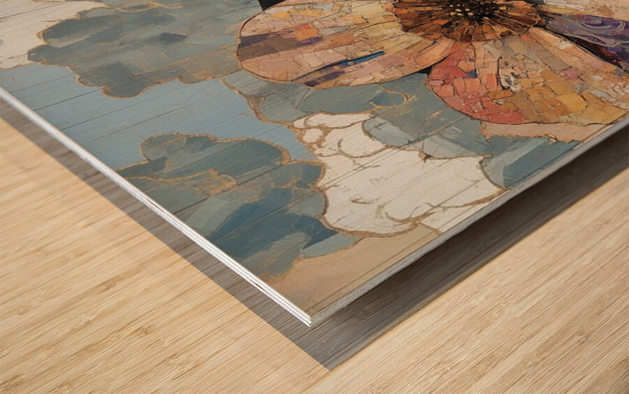 Roots of Gold Wood print