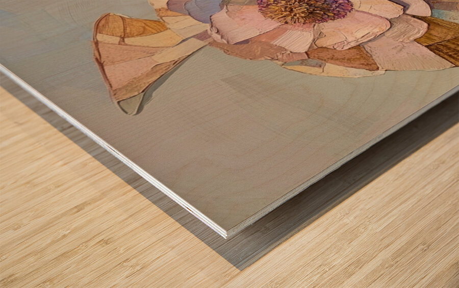 Flourish in the Wind Wood print