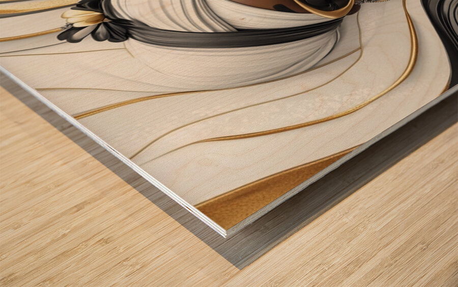 Golden Silence in Vogue Wood print