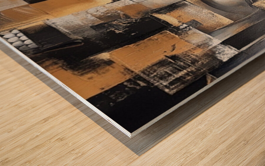 Awakened: Buddha in Fragments Wood print