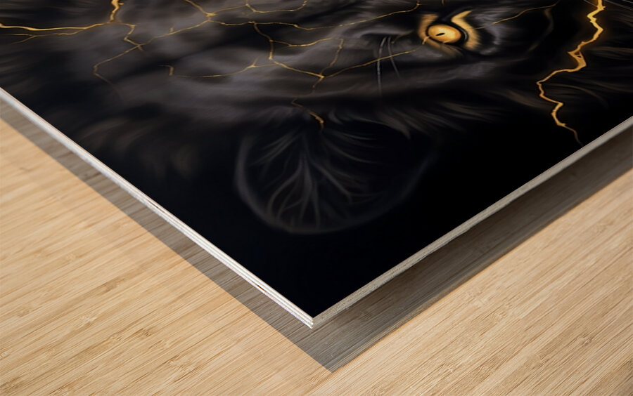 Thunder Roars in Silence Wood print