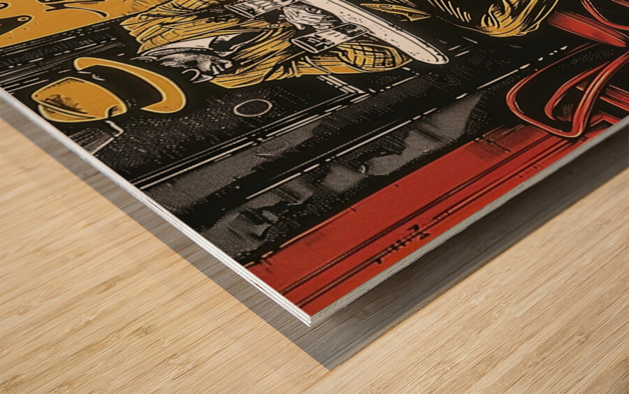 Cafe Noir & Mustard Dreams Wood print