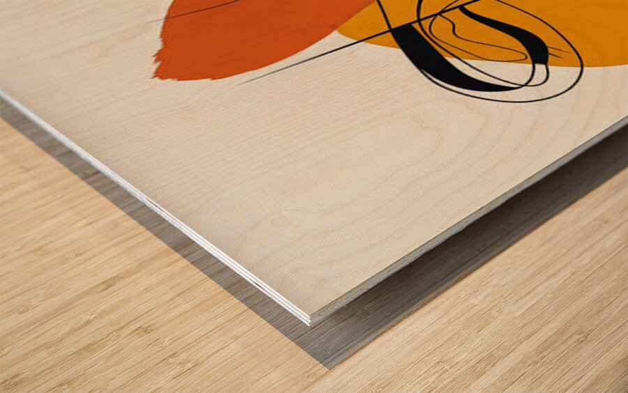 Contour of Thought Wood print