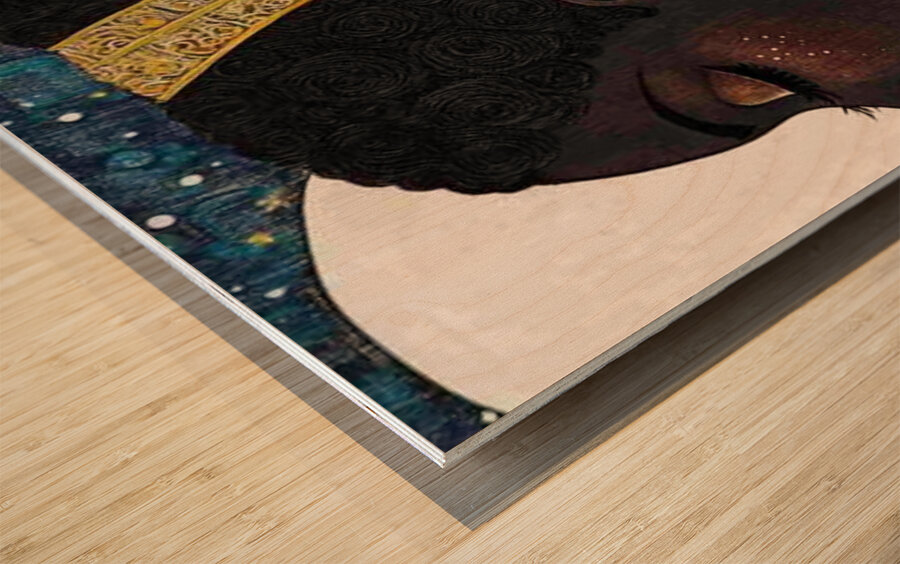 Moonlit Royalty Wood print