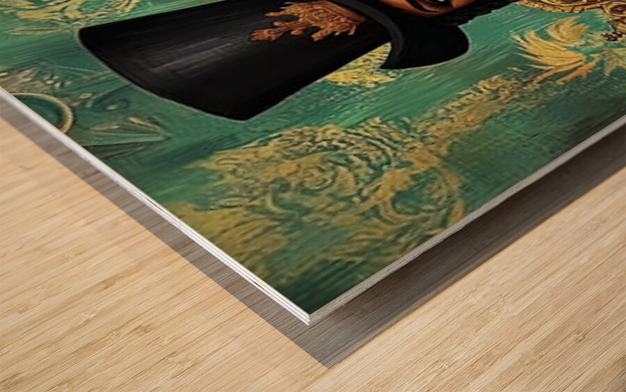 Crowned & Juicy Wood print