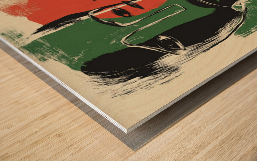 Reparations in Hue Wood print