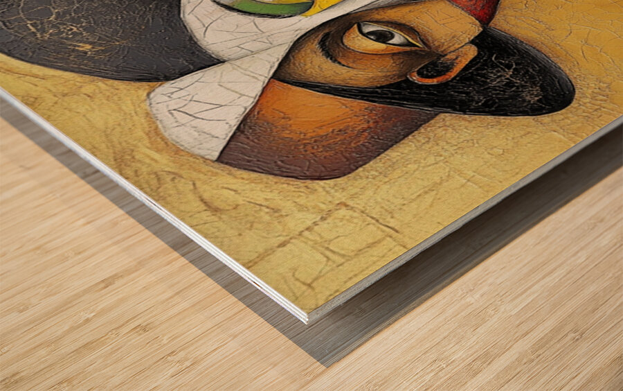 Fractured Elegance Wood print