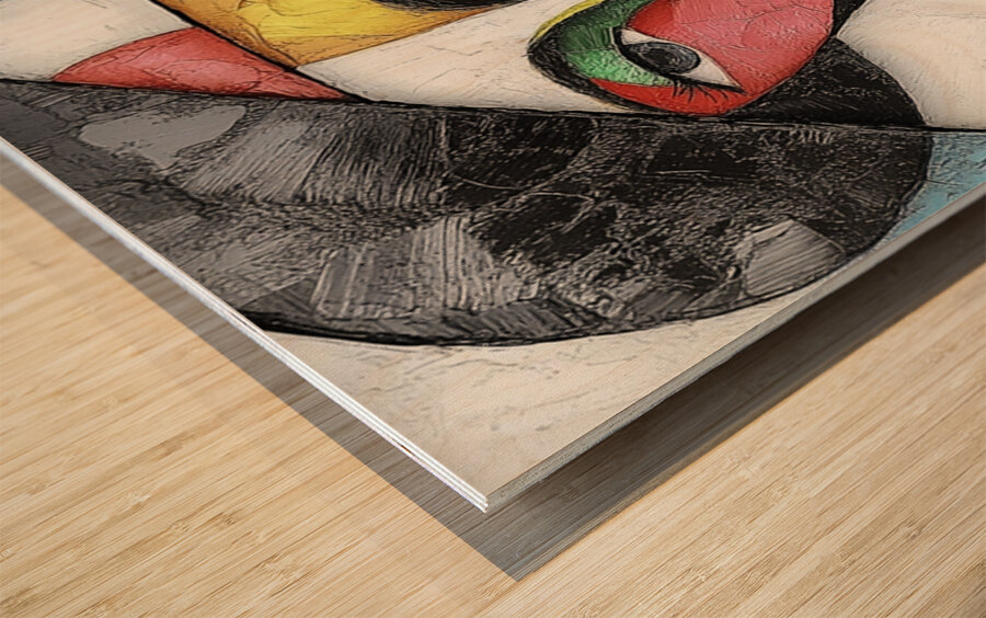 Unmasked Continuum Wood print