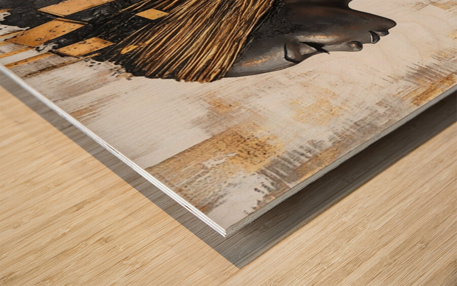 Code of the Crown Wood print