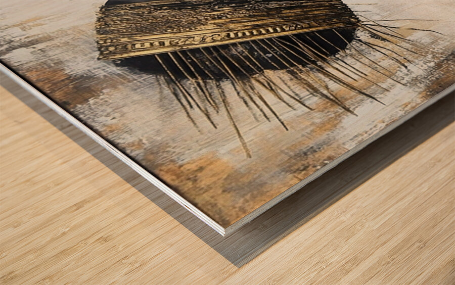 Crowned in Steel & Silence Wood print