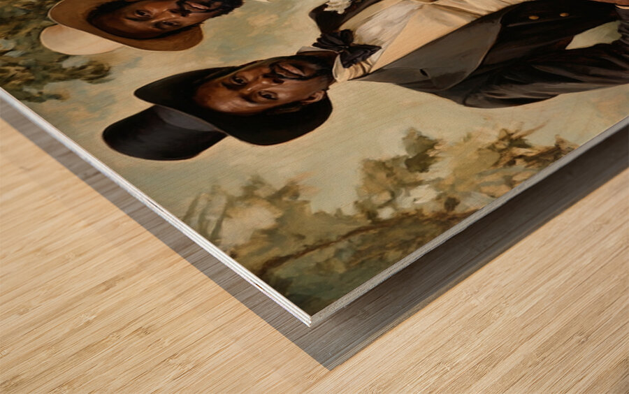 Champagne & Cotton Wood print