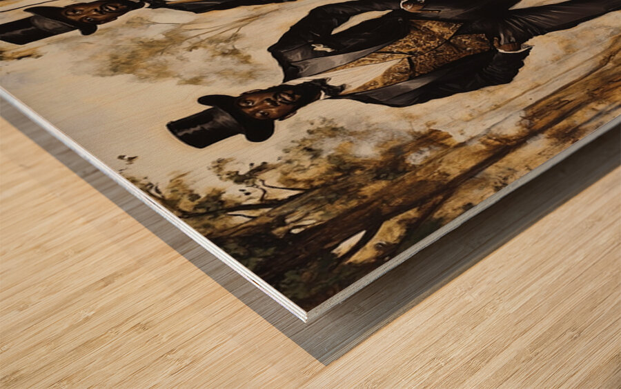 Bloom & Bowtie Wood print