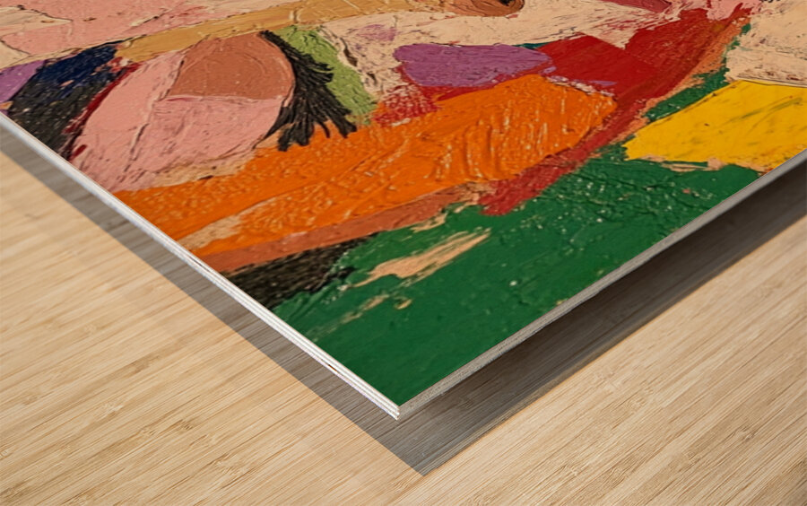 Dream in Palette Wood print