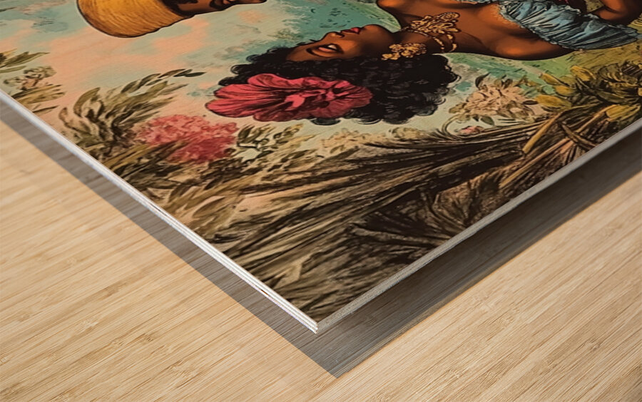 Where Her Eyes Bloomed Wood print