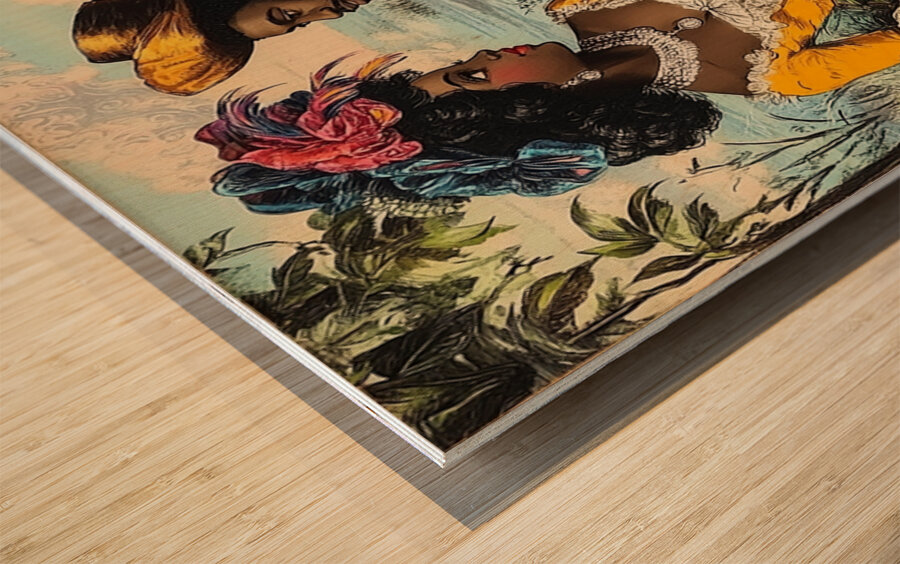 They Sat at the Edge of Forever Wood print