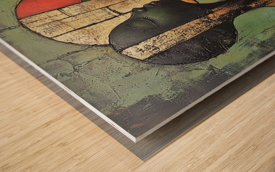 Sun Behind My Shadow Wood print