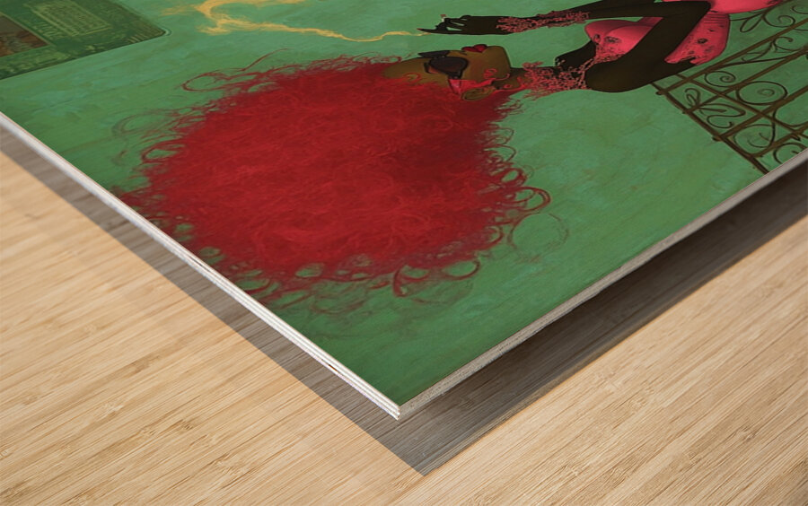 Smoked Out & Unbothered Wood print