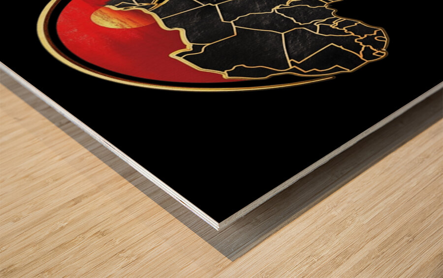 Sunset Sovereignty Wood print