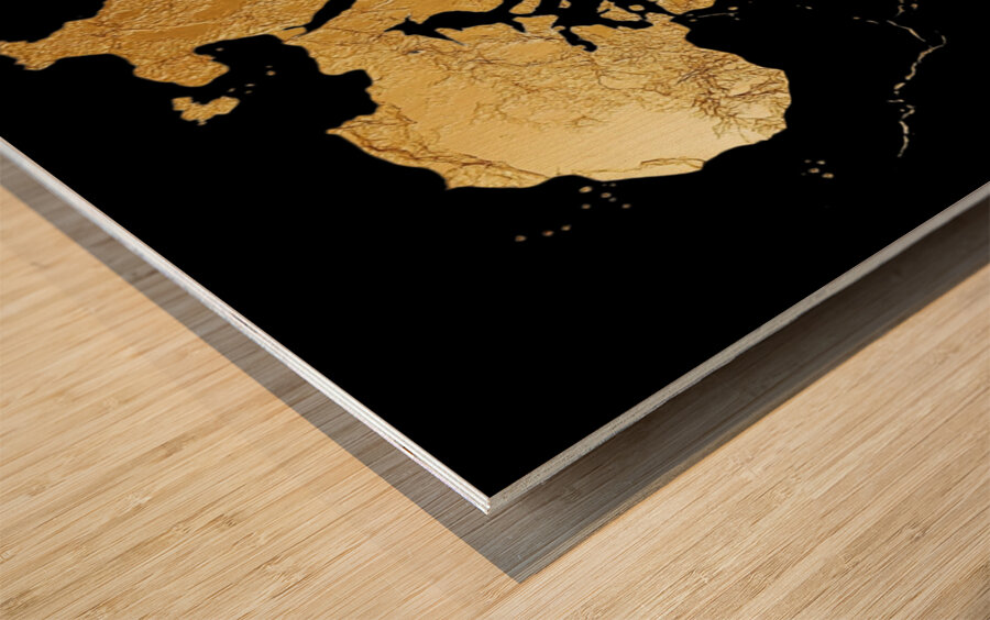 The Nerve Map Wood print