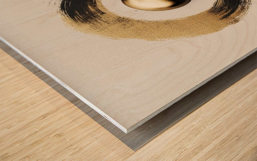 Golden Stillness Wood print