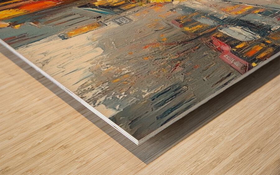 Cafe Reverie Wood print