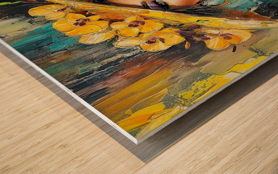 Orchid Reign Wood print