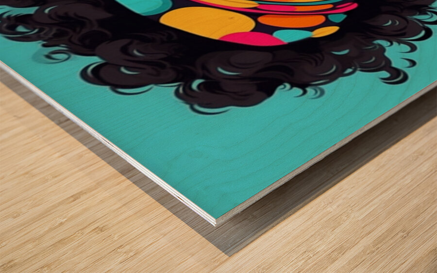 Bold Radiance Wood print