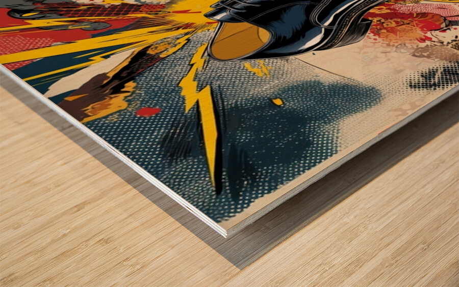 Impact Point: The Sole Statement Wood print