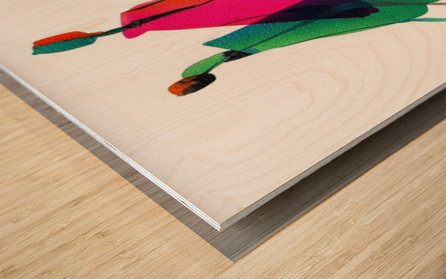 Stride of Color Wood print