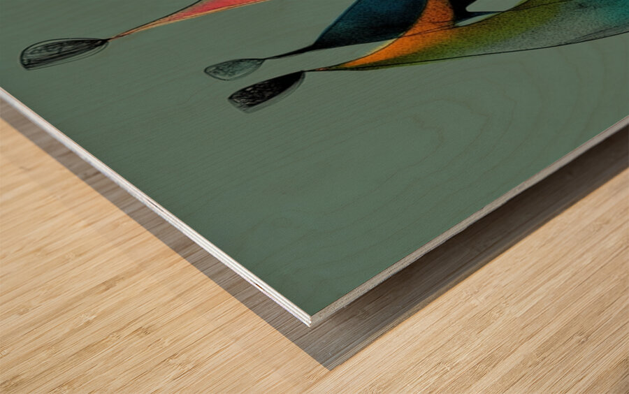 Dance of Balance Wood print